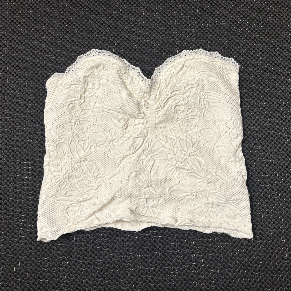 White Lace Tube Top